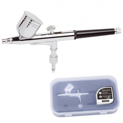 AIRBRUSH KIT DOUBLE ACTION ( GRAVITY ) WITH NEEDLE 0.3 mm - 7ml - FENGDA